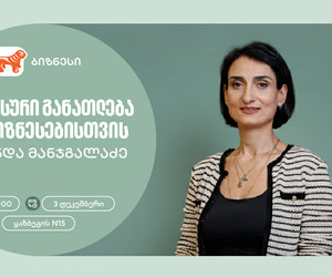 ფინანსური განათლება SME ბიზნესისთვის — საქართველოს ბანკის ორგანიზებით, ვორკშოპი გაიმართება